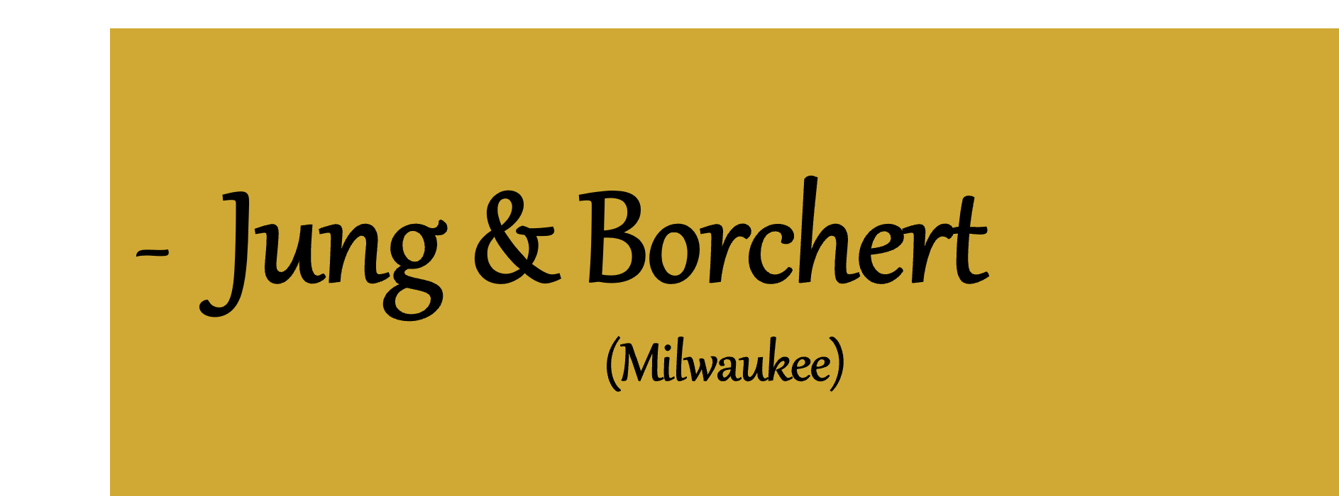 Jung & Borchert - Milwaukee